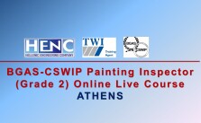 BGAS-CSWIP Painting Inspector  Online Live Course  (Gr 2) – ATHENS 11/04/2022